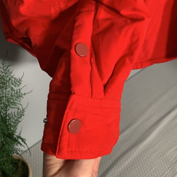 Standard/ Cloth Shirt Jacket Men’s Red Size S - Picture 4 of 7